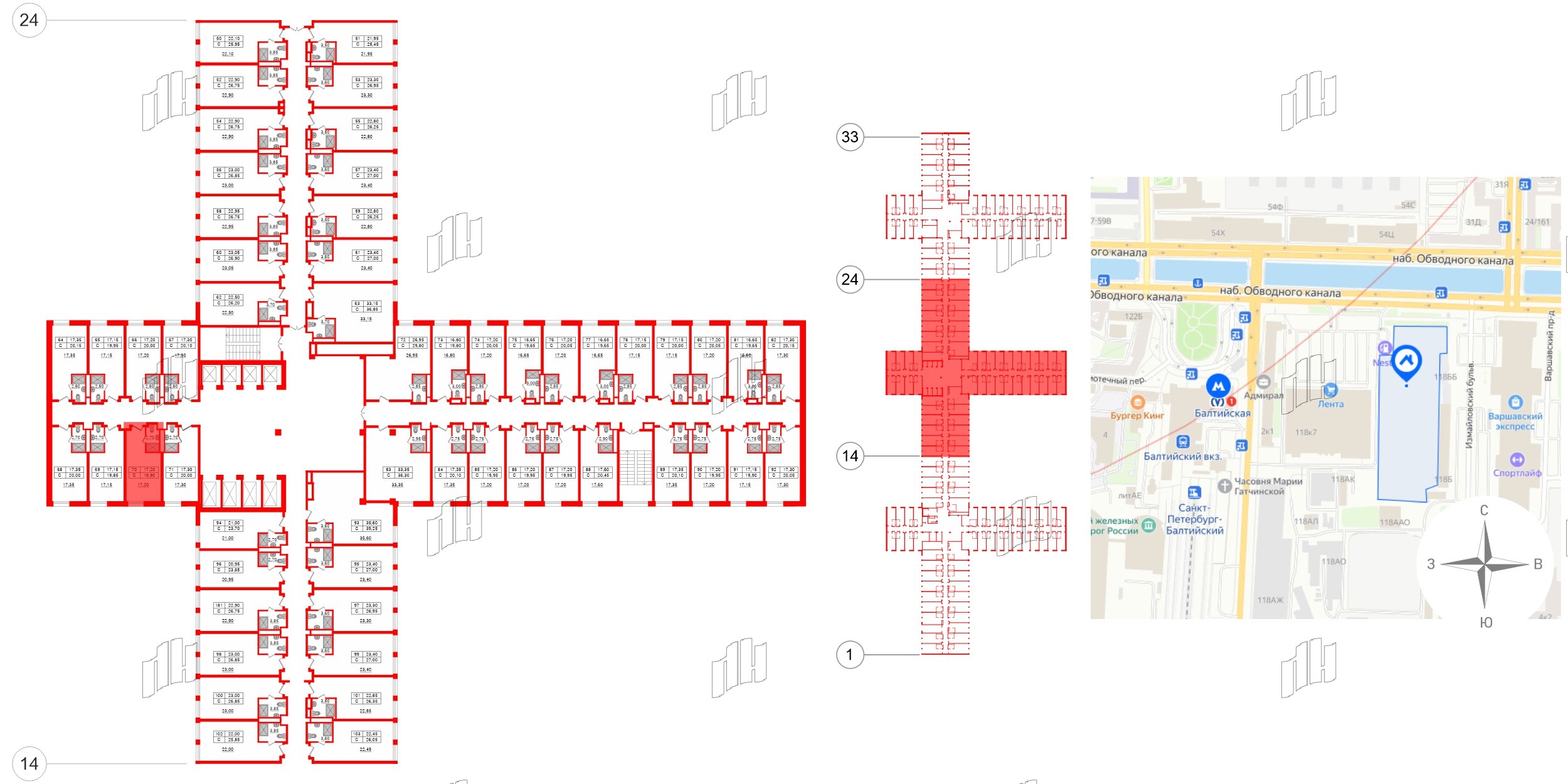Апартаменты в ЖК Апарт-отель Well , студия, 20.05 м², 4 этаж